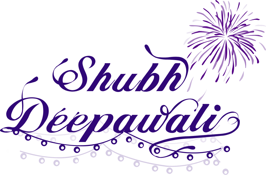 Colorful Shubh Diwali and Deepawali PNG