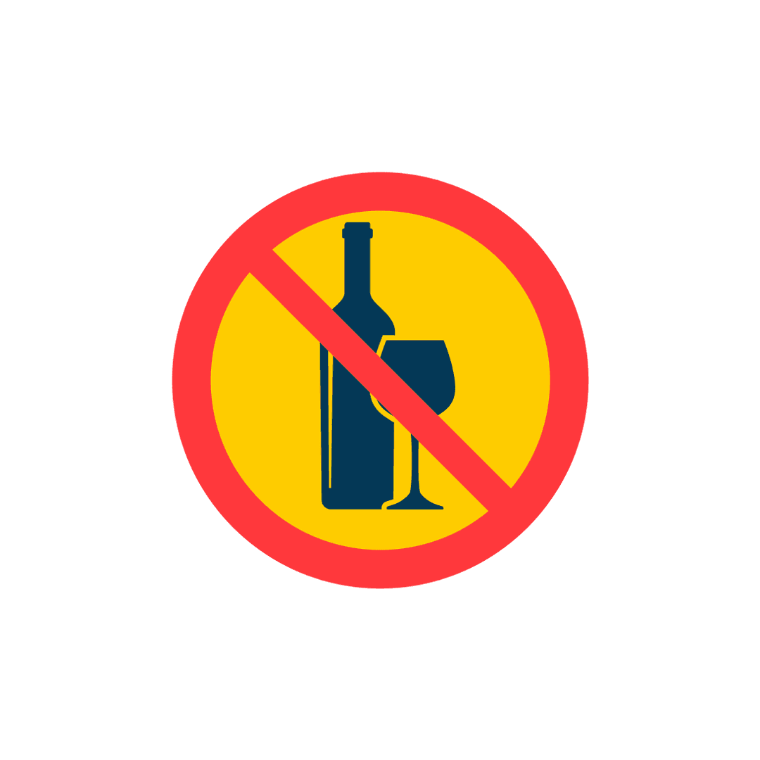 No Alcohol Allowed Symbol
