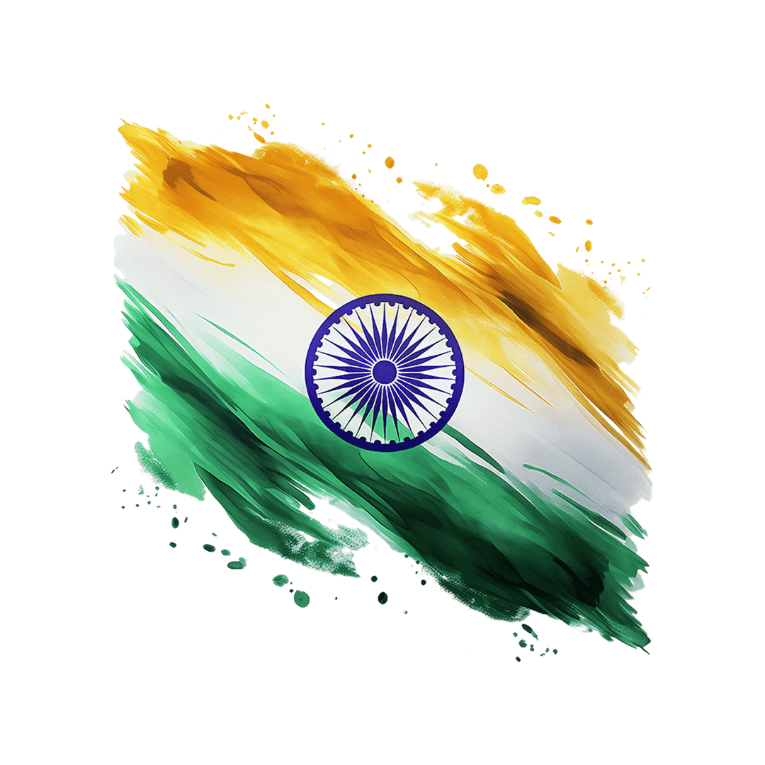 Artistic Watercolor Indian National Flag