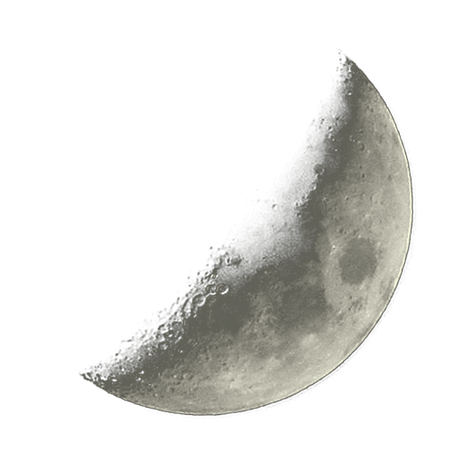 Realistic Half Moon PNG