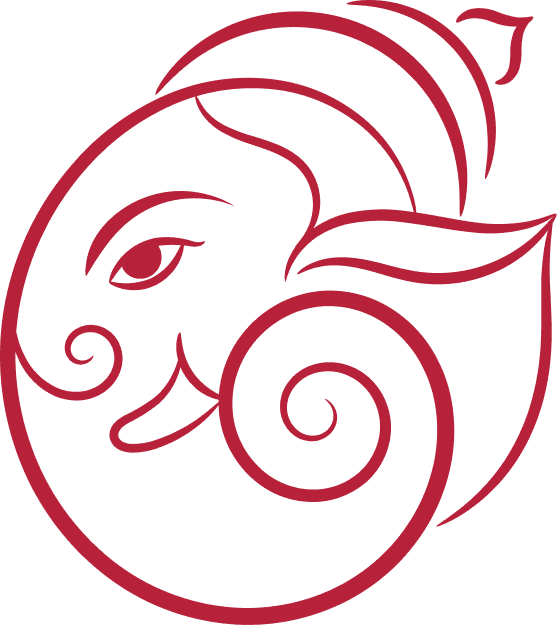 Red Gradient Lord Ganesh PNG