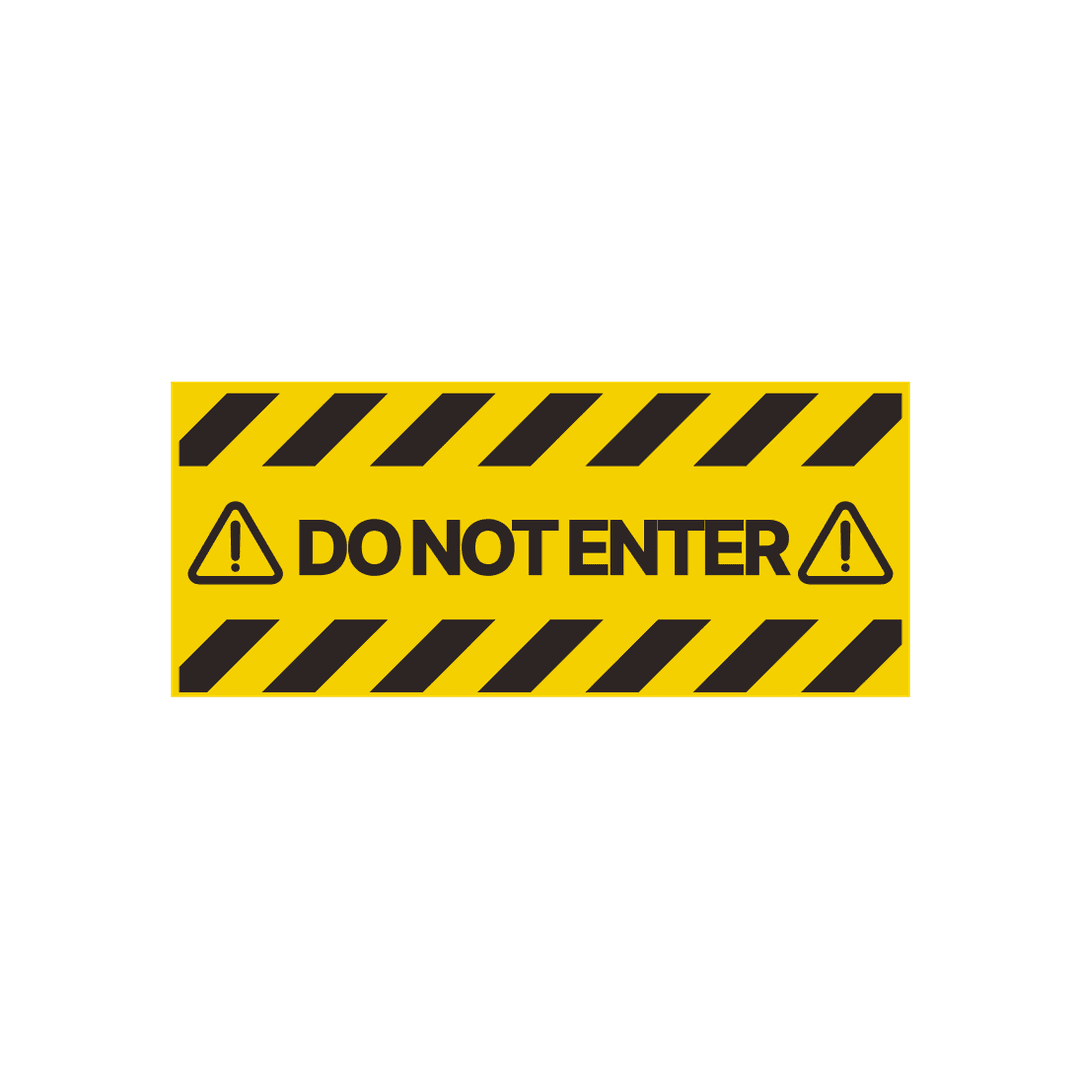 Do Not Enter Restriction Sign