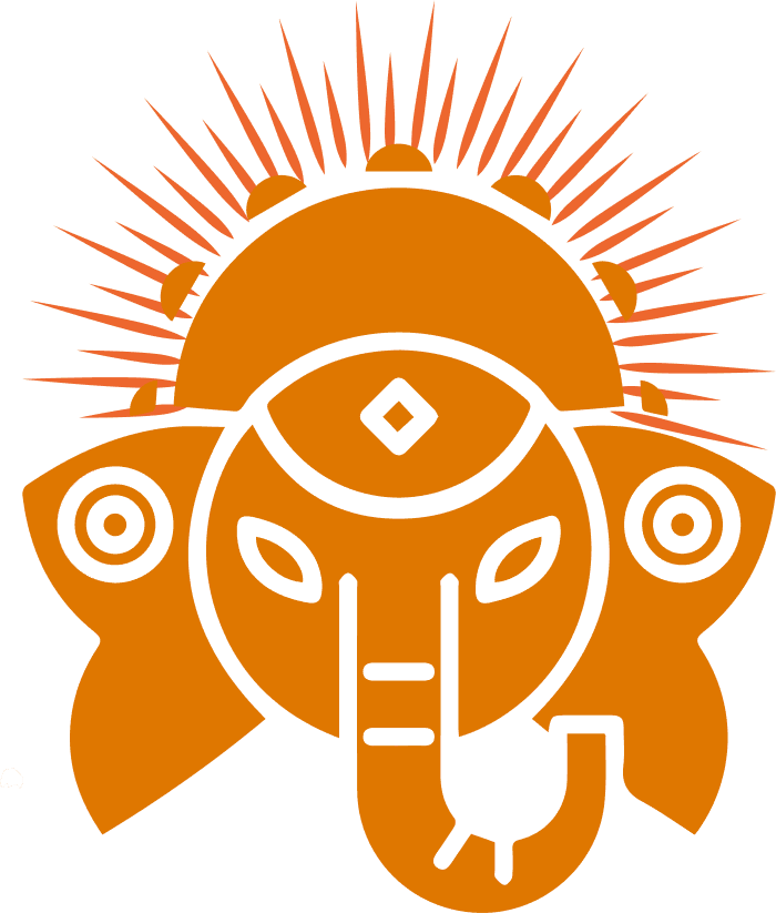 Orange-Yellow Mixed Ganesh PNG