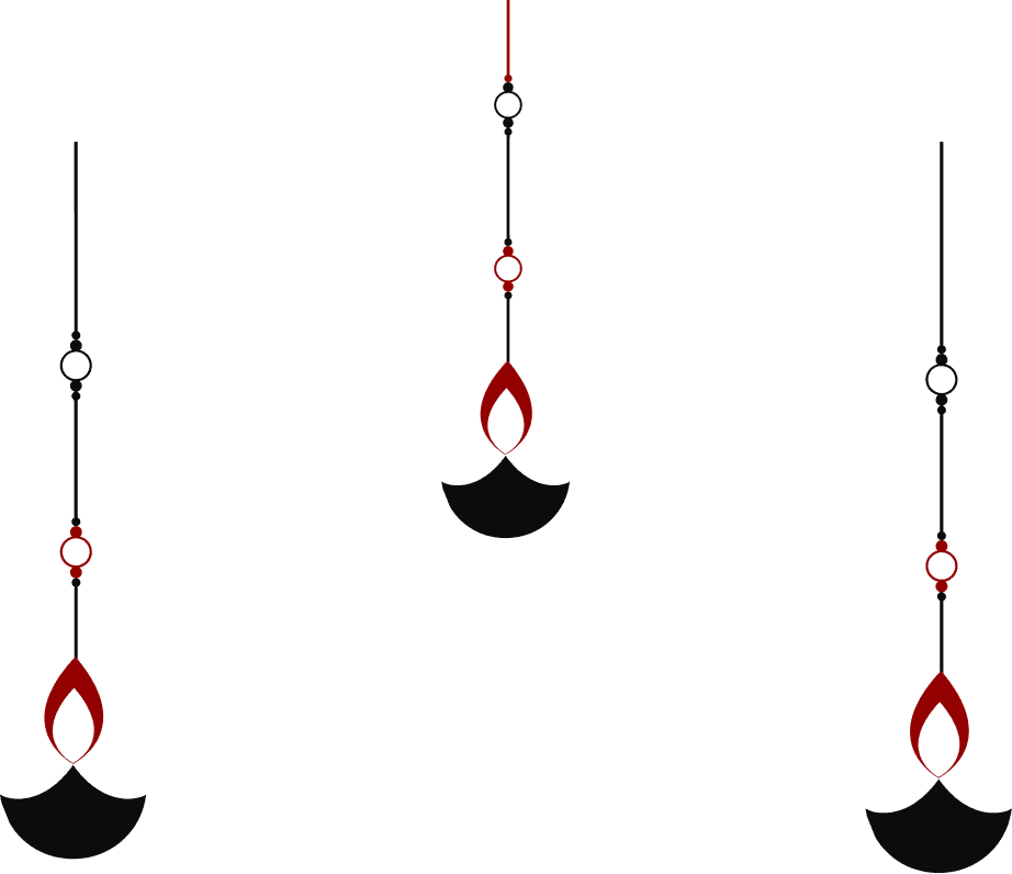 Minimal Hanging Diya PNG