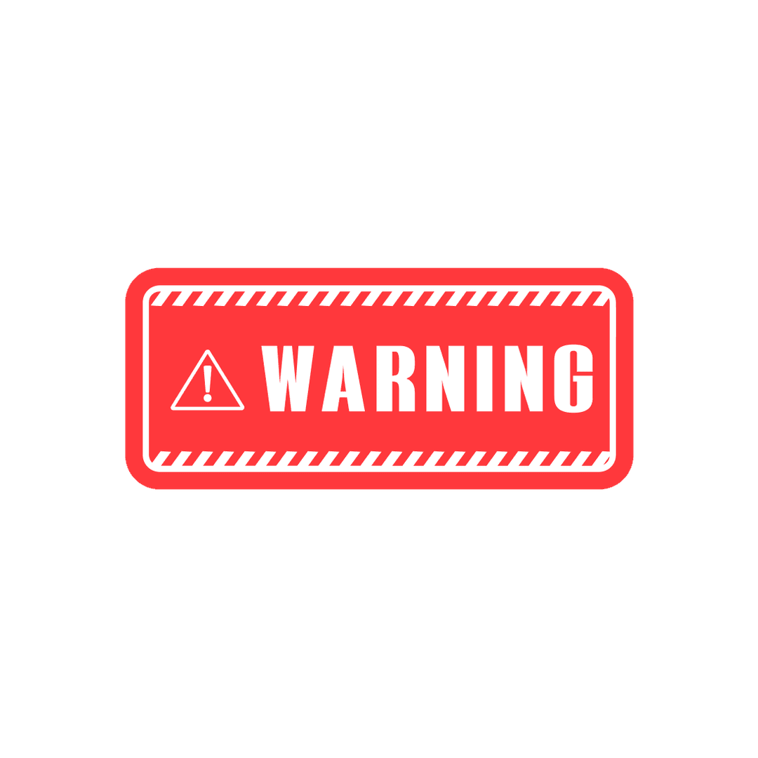 Bold Red Warning Banner