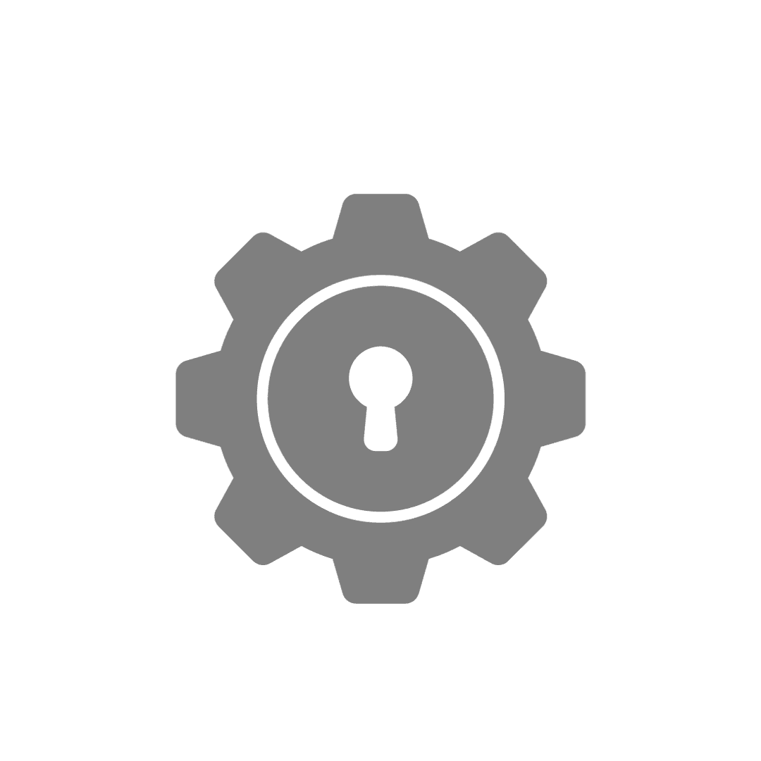 Grey Security Settings Icon