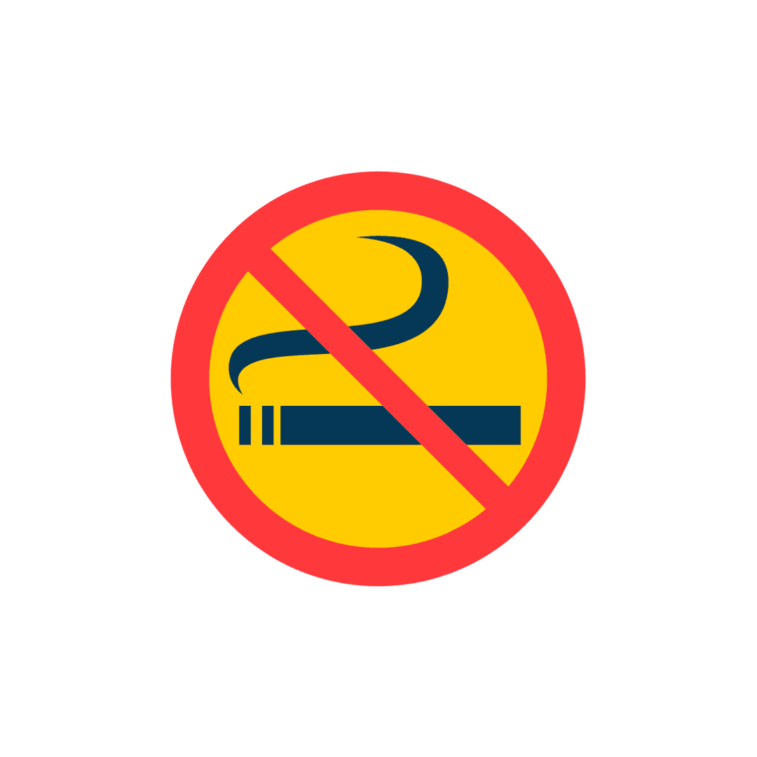 No Smoking Warning Sign