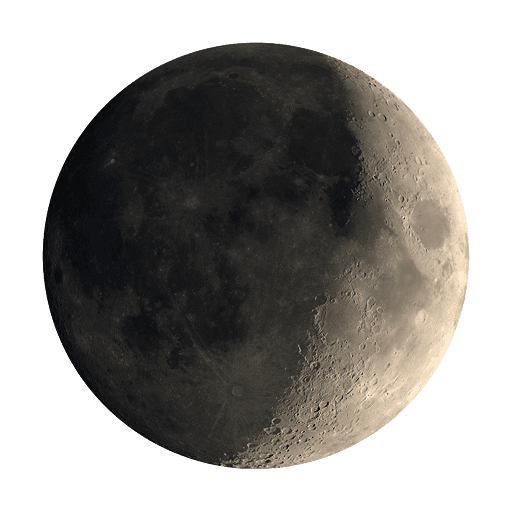 Realistic Waning Gibbous Moon PNG