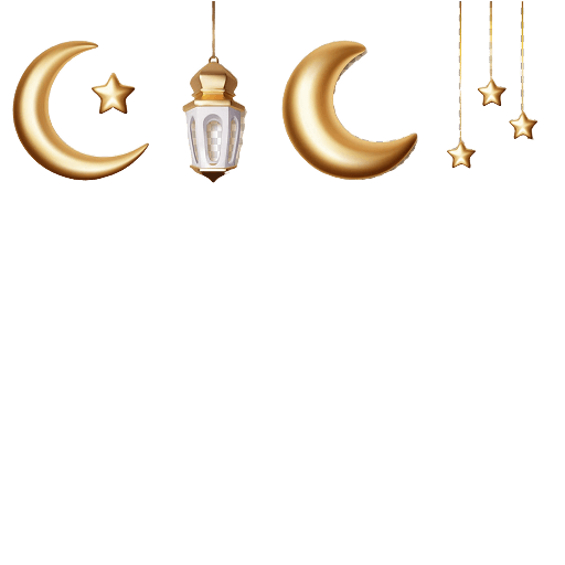 Hanging 3D Golden Ramadan Elements PNG