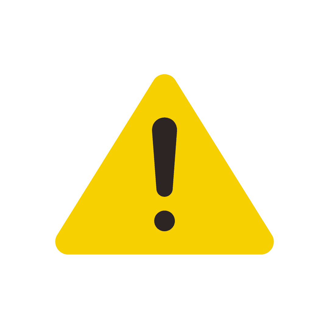 Minimalist Yellow Warning Icon