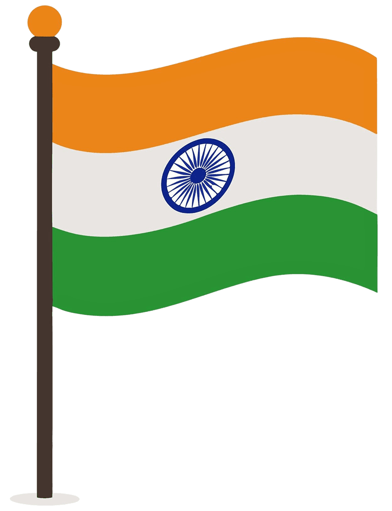 Waving Indian National Flag