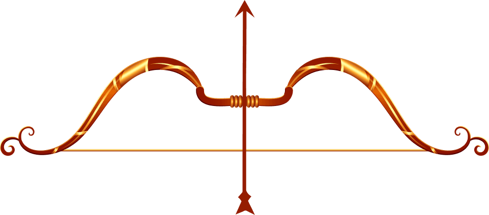 Traditional Indian Bow & Arrow PNG