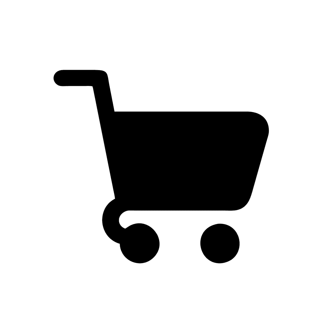 Solid Silhouette Shopping Cart Icon