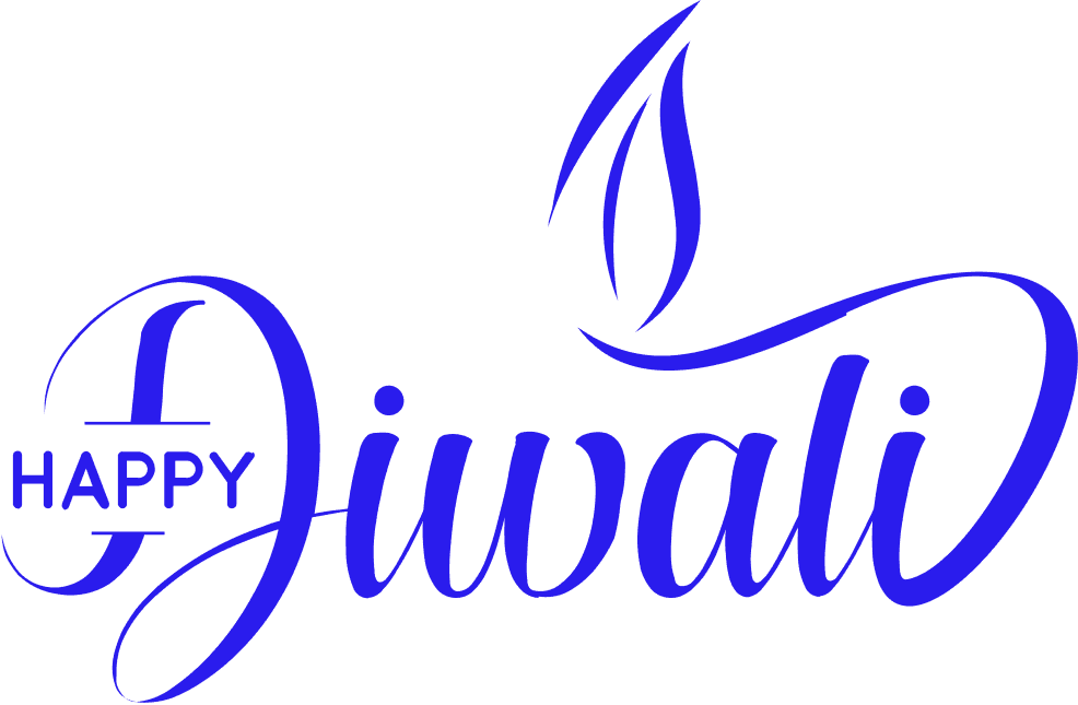 Modern Happy Diwali Script PNG