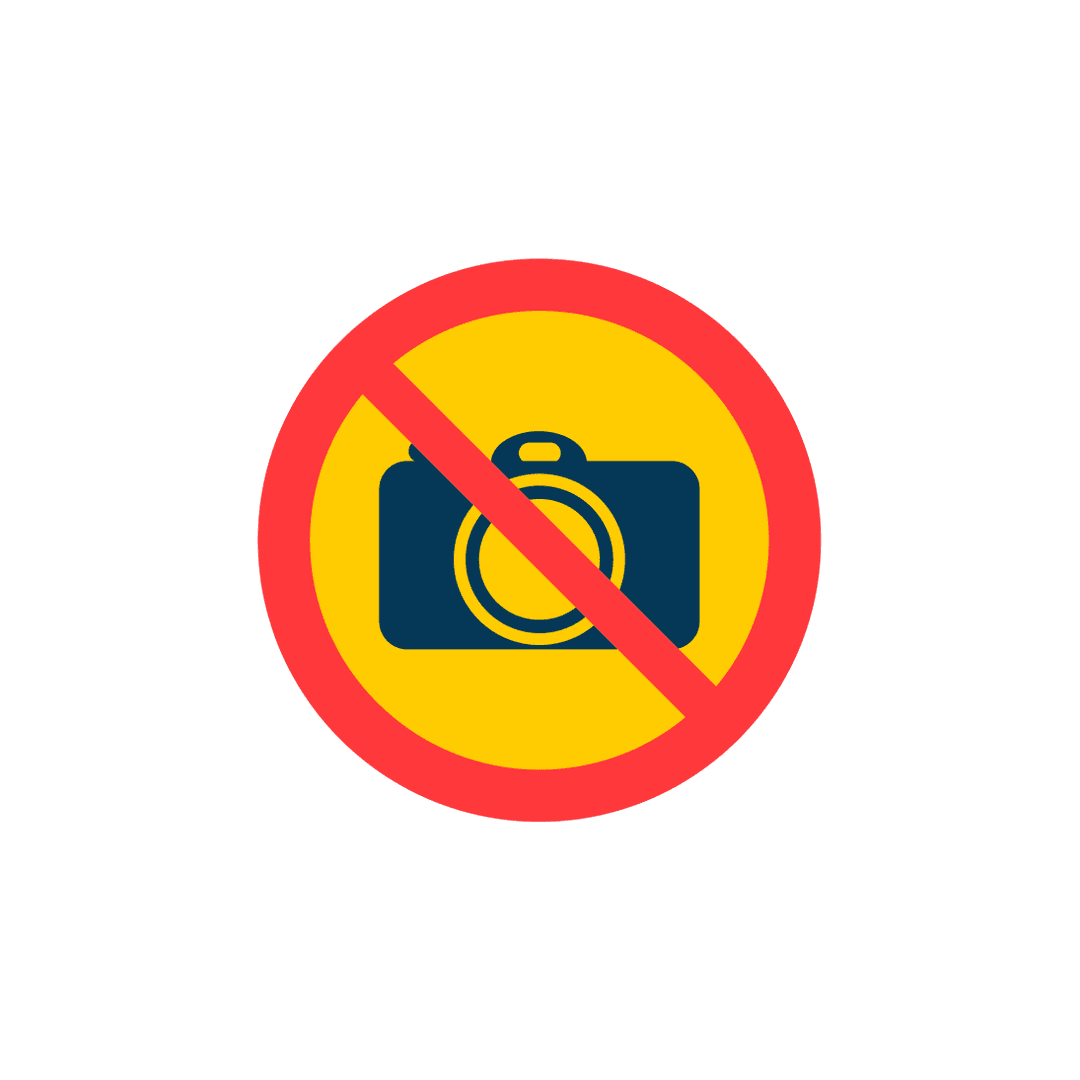No Camera Allowed Prohibition Sign