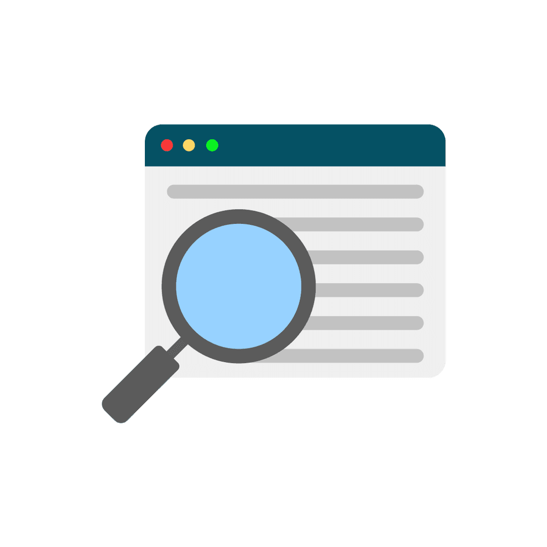 Web Page Search Icon